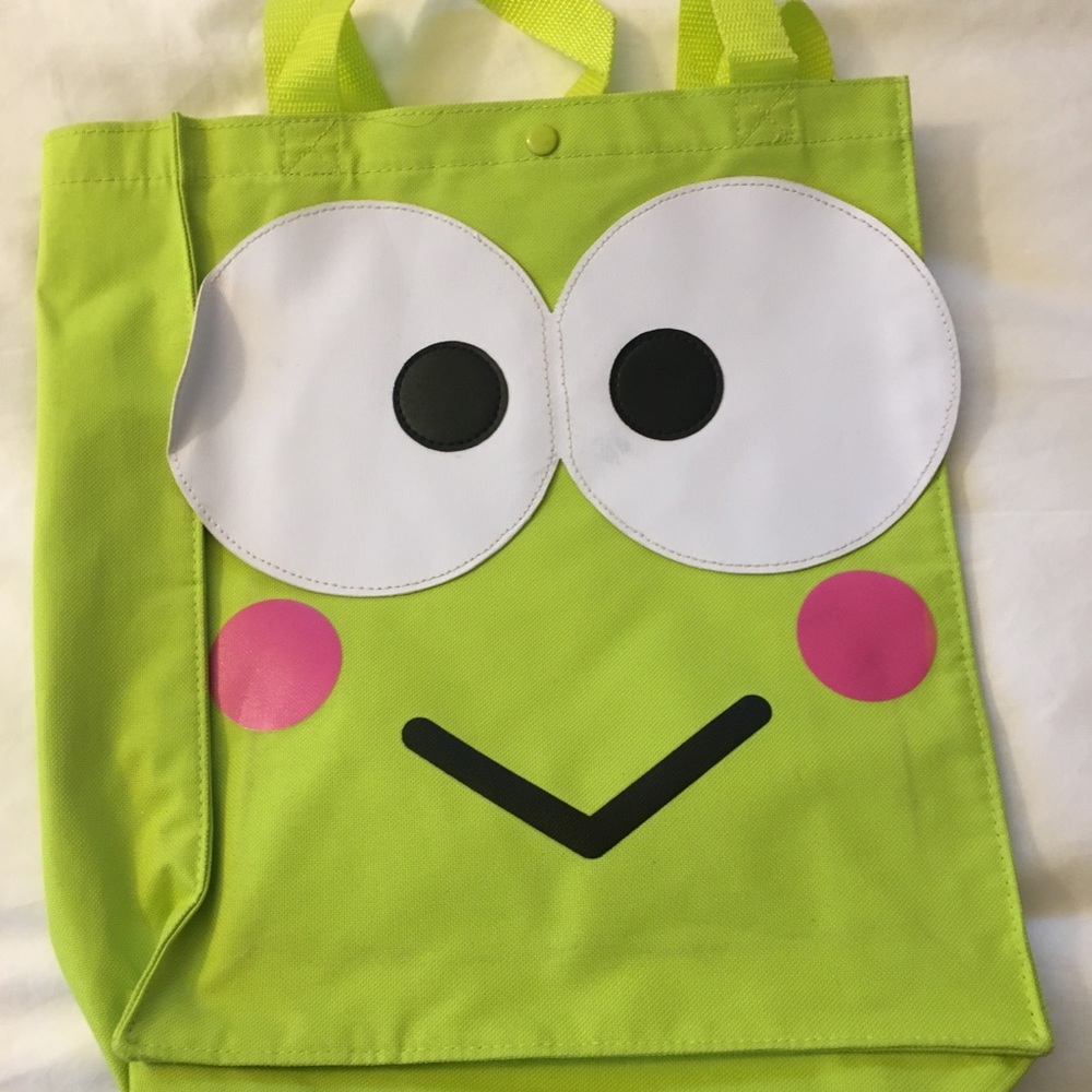 adorable keroppi canvas bag